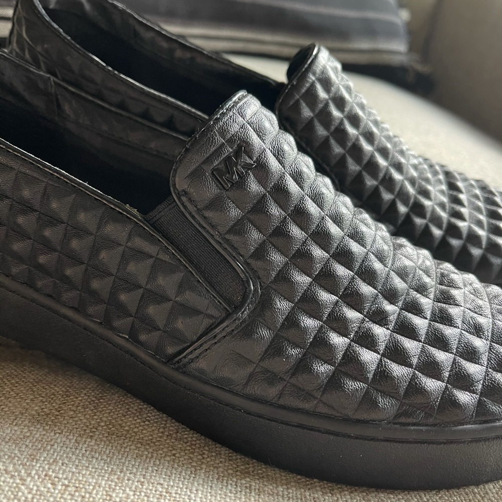 Michael Kors studded leather slip on women’s